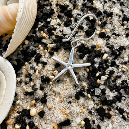 Dancing Starfish Earrings 925 Sterling Silver