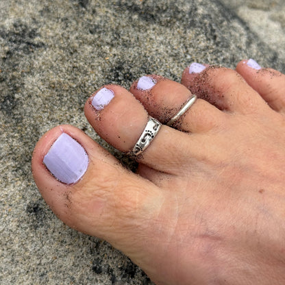 Barefoot 925 Sterling Silver 4mm Toe Ring