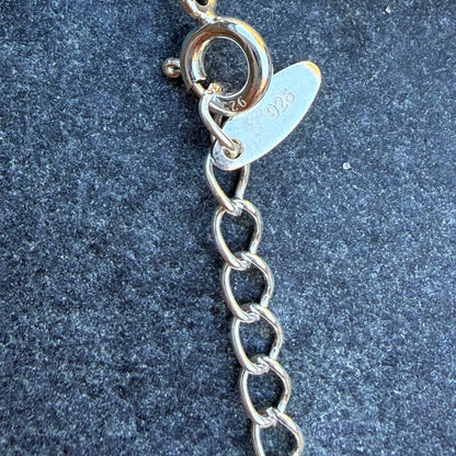 Howlite Turquoise 925 Sterling Silver Bead Bracelet