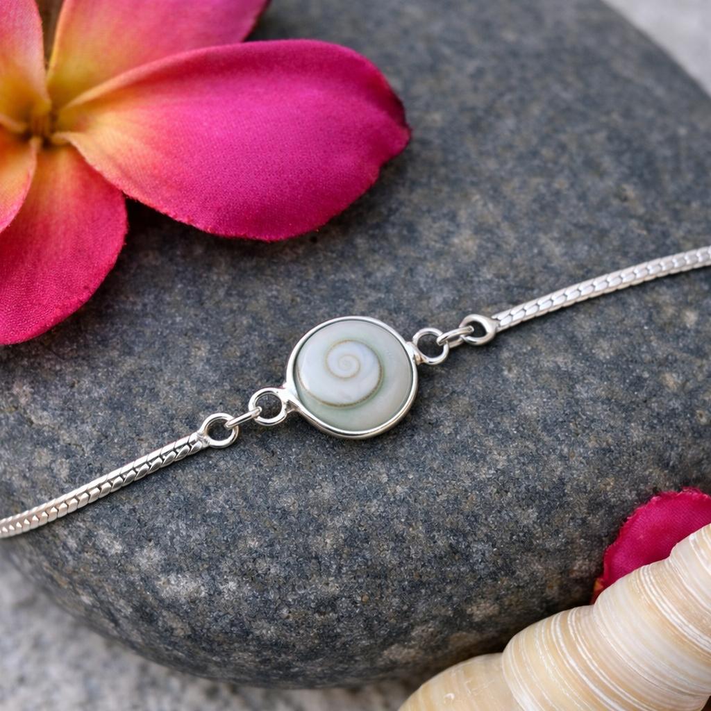 925 Sterling Silver Shiva Eye Bracelet
