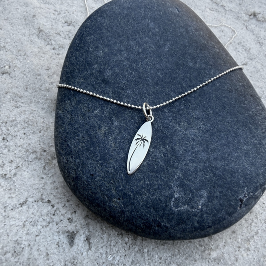 Palm Tree 925 Sterling Silver Necklace
