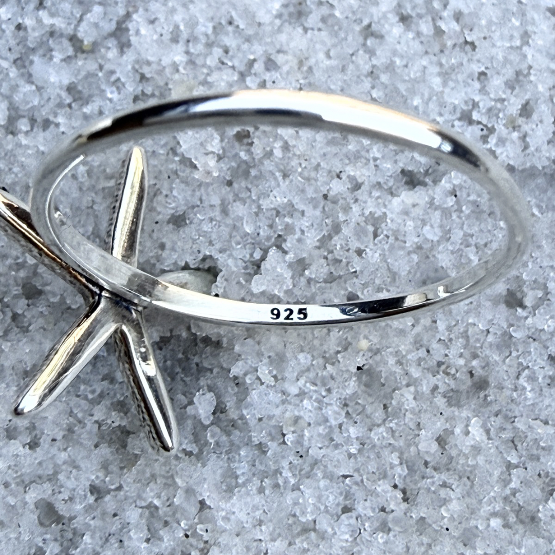 Starfish 925 Sterling Silver Ring