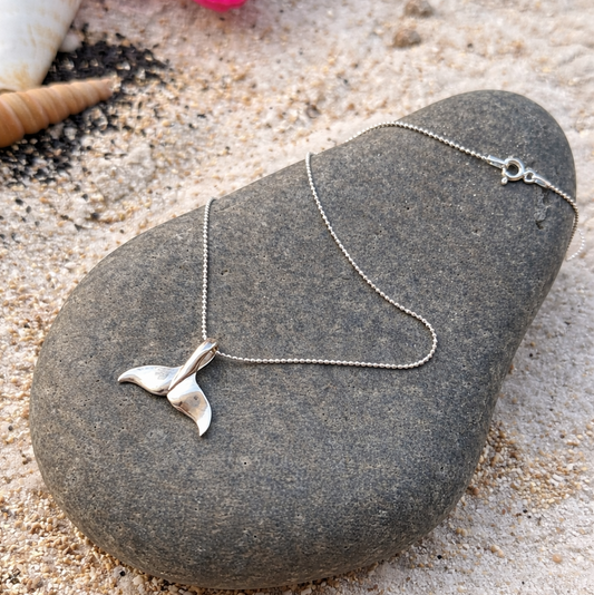Whale Tail 925 Sterling Silver Necklace