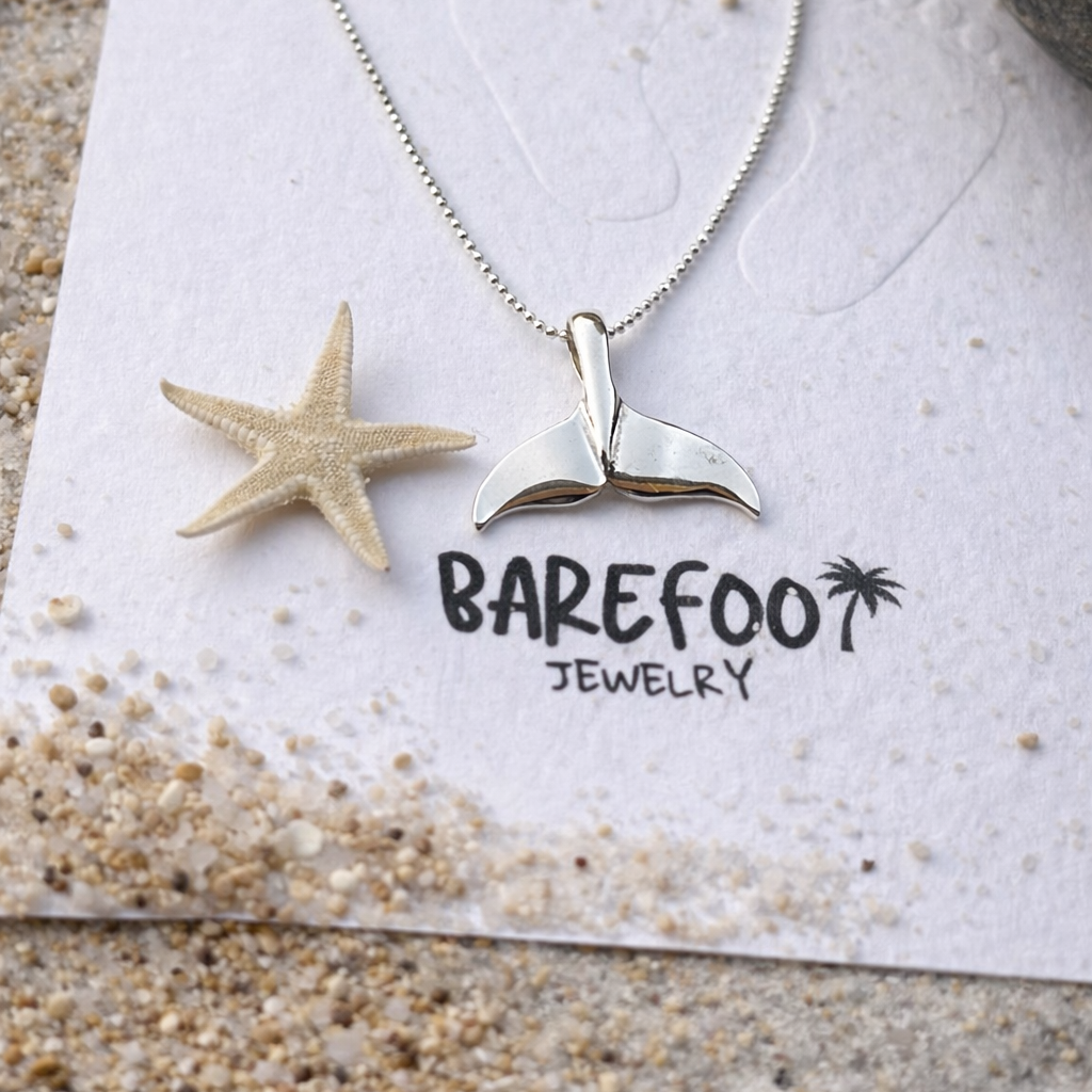 Whale Tail 925 Sterling Silver Necklace