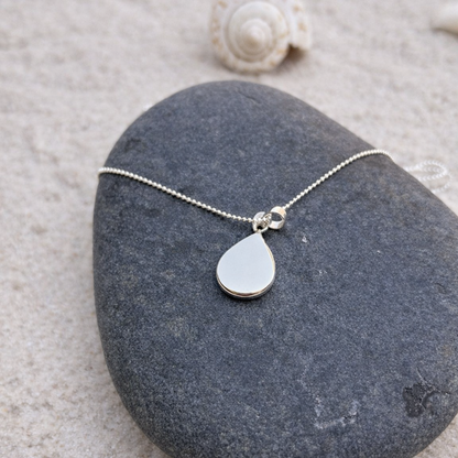 Shiva Eye Droplet 925 Sterling Silver Necklace
